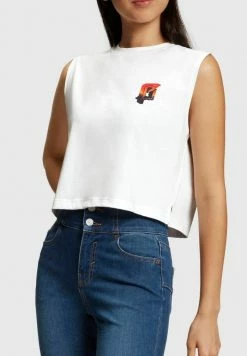 Esprit AMBIGRAM CHEST PRINT - Top - White