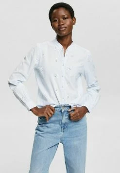 Esprit MIT LOCHSTICKMUSTER - Button-down Blouse - Light Blue