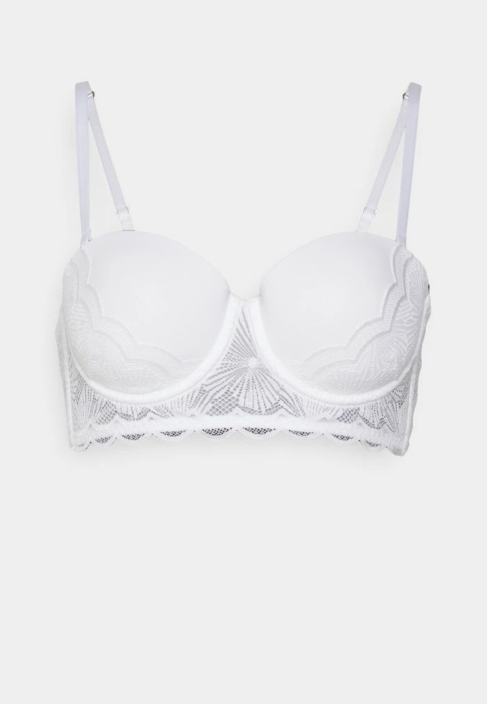 Esprit STRAPLESS BRA LONGLINE - Underwired Bra - White - Image 7