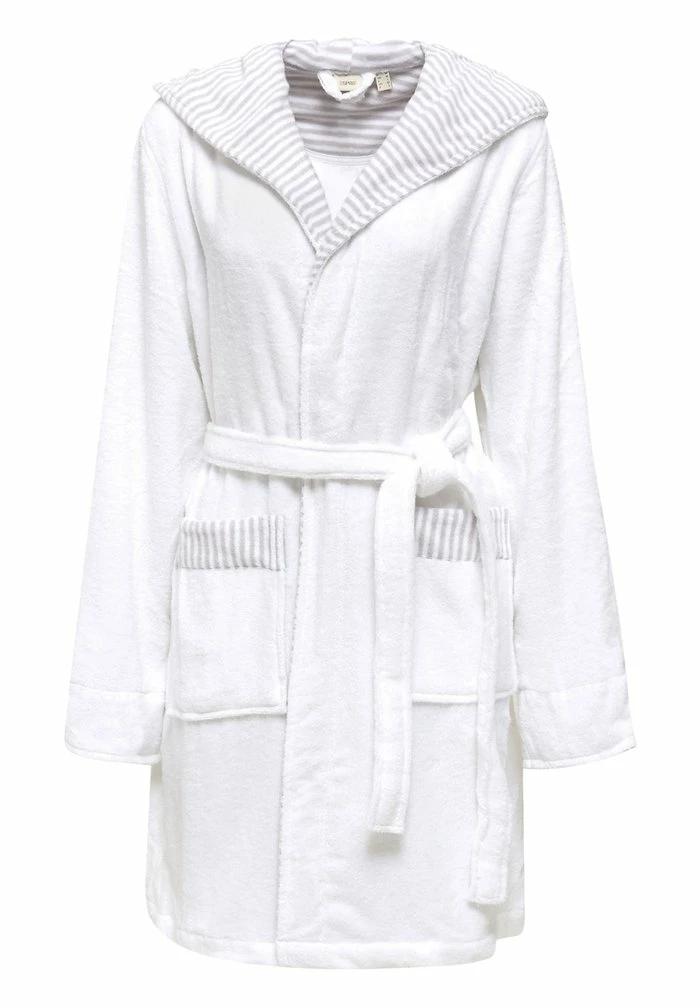 Esprit MIT STREIFEN - Dressing Gown - White - Image 5