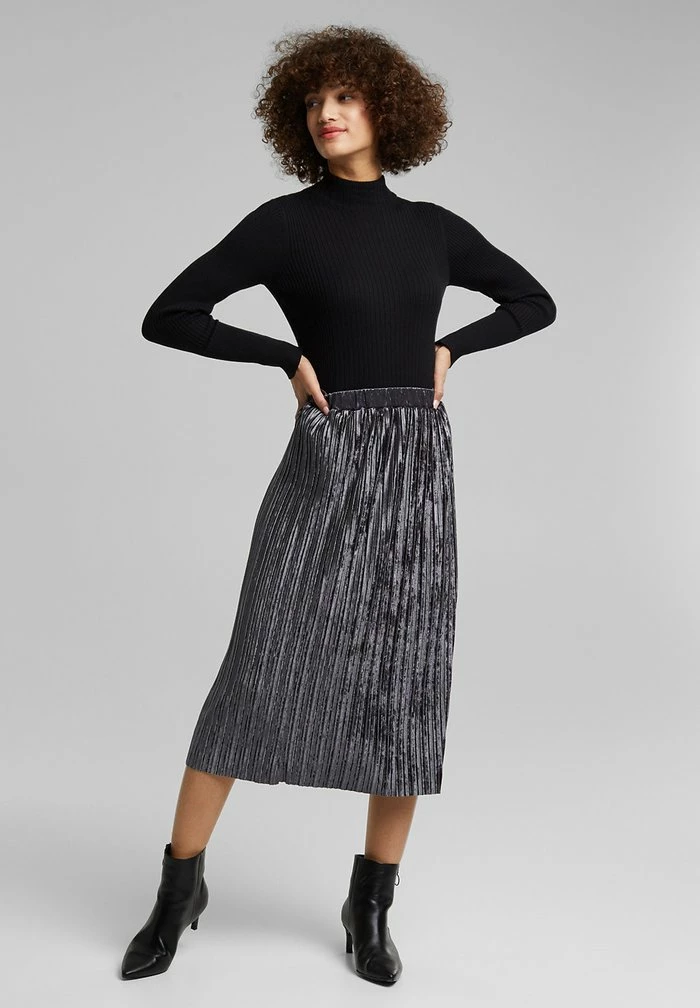 Esprit A-line Skirt - Gunmetal - Image 4