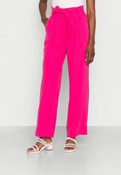 Esprit PAPERBAG - Trousers - Pink Fuchsia