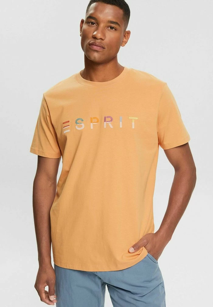 Esprit SUS AW CN SS - Print T-shirt - Peach