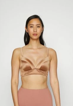Esprit COLORBLOCK THE SOFT FIT PAD LONG LINE BRA - Triangle Bra - Cinnamon