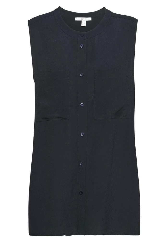 Esprit Button-down Blouse - Navy - Image 4