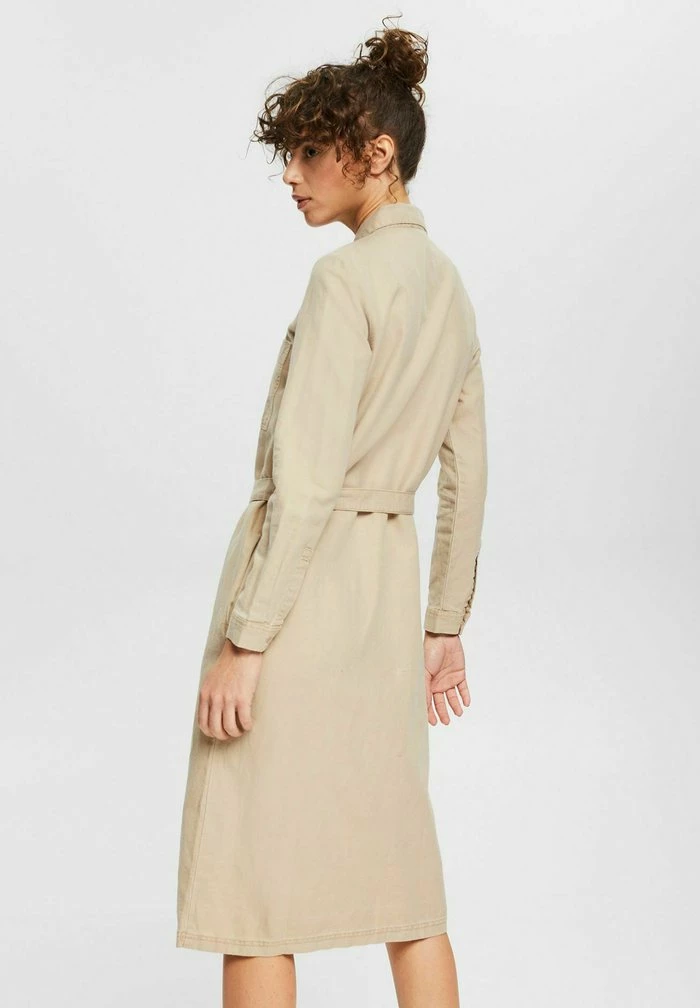 Esprit Shirt Dress - Beige - Image 3