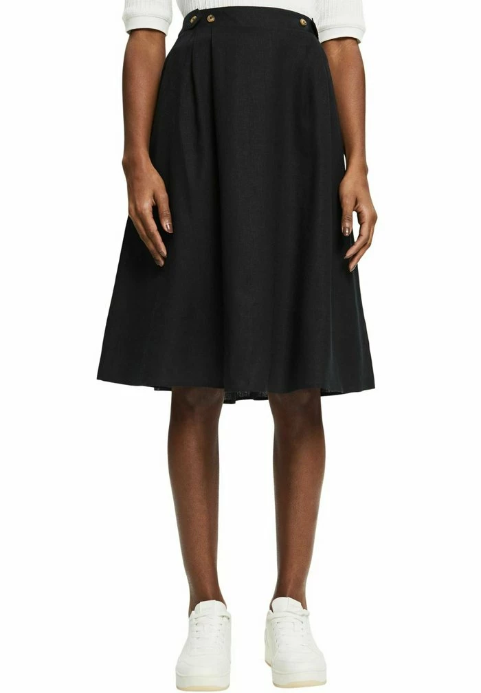 Esprit Pleated Skirt - Black - Image 4