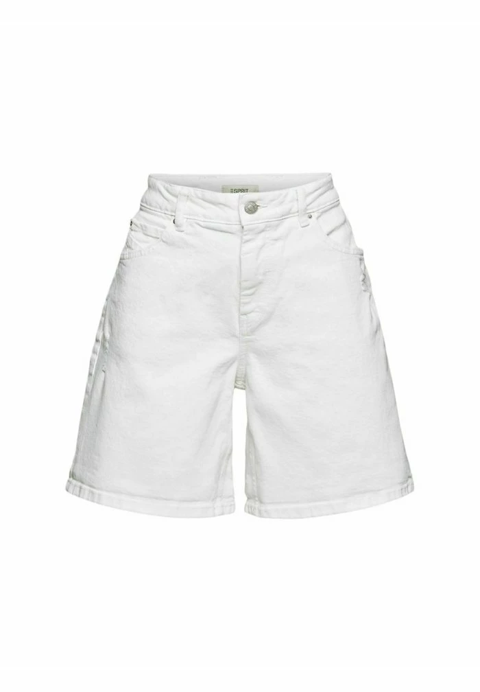 Esprit MIT DESTROYED-EFFEKT - Denim Shorts - Off White - Image 7