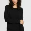Esprit BASIC RUNDHALS - Jumper - Black