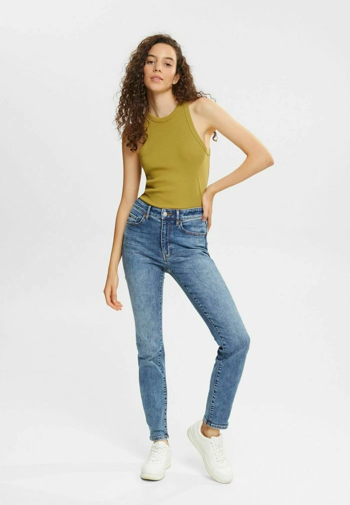 Esprit Slim Fit Jeans - Blue Medium Wash - Image 2