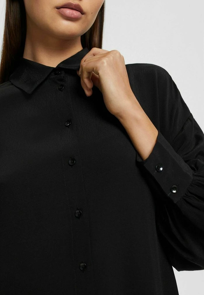 Esprit Button-down Blouse - Black - Image 4