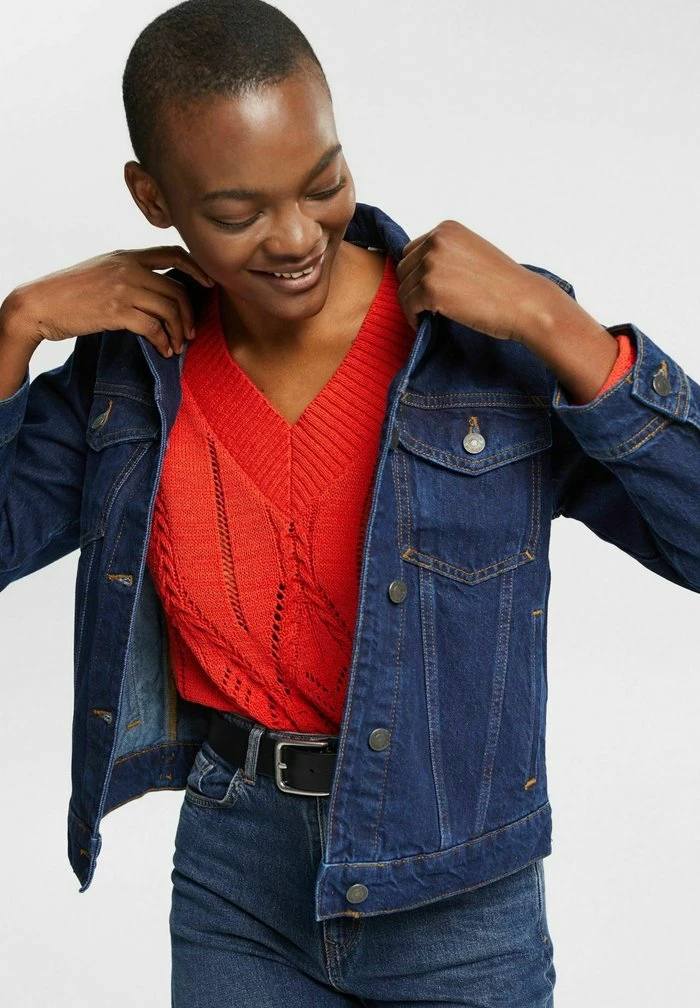 Esprit Denim Jacket - Blue Dark Washed - Image 6