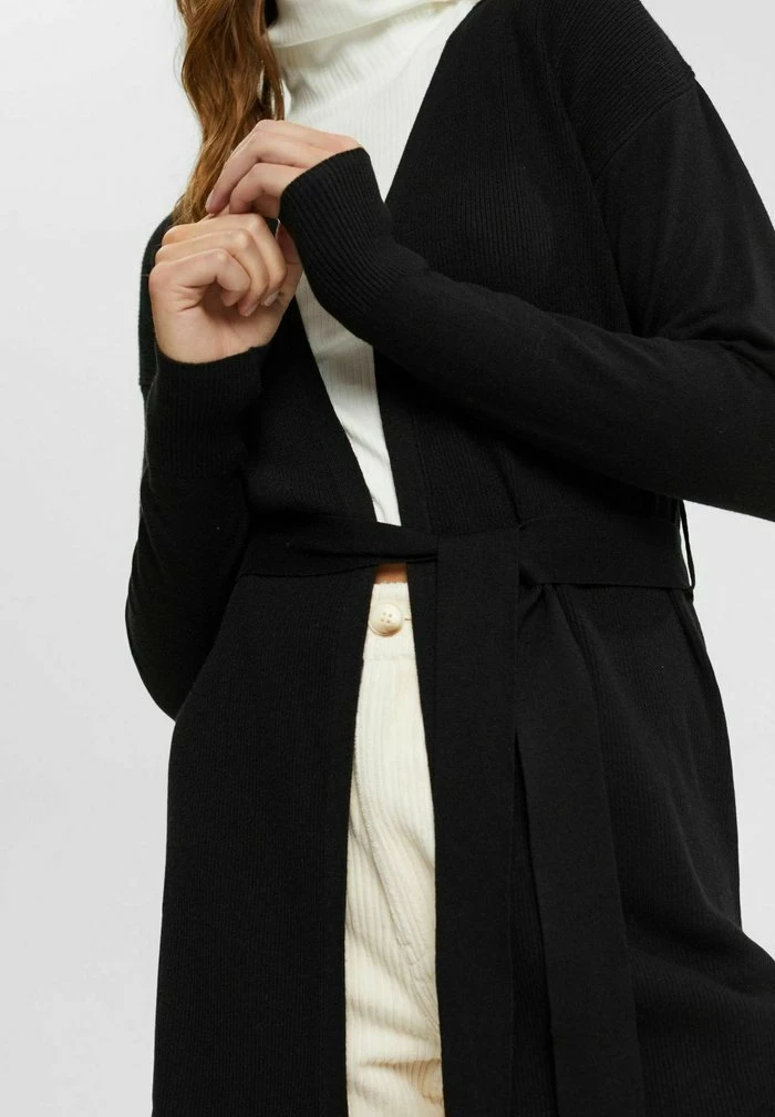 Esprit GÜRTEL - Cardigan - Black - Image 3