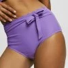 Esprit GERIPPTER HIGHWAIST MUSCHELSAUM - Bikini Bottoms - Violet