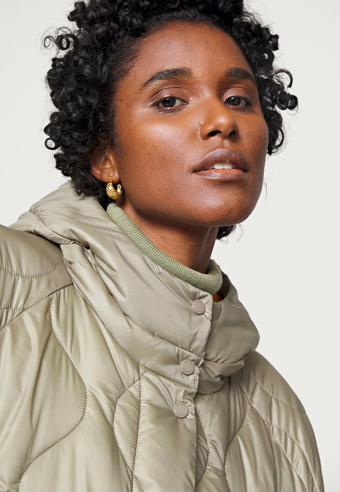 Esprit Winter Coat - Pale Khaki - Image 4