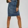 Esprit Denim Skirt - Blue Dark Washed