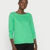 Esprit T LSLV SLUB VOL - Long Sleeved Top - Green