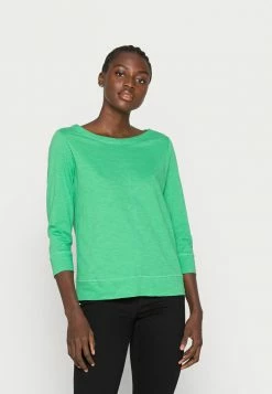 Esprit T LSLV SLUB VOL - Long Sleeved Top - Green