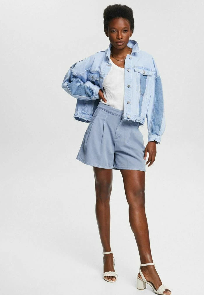 Esprit Denim Shorts - Light Blue Lavender - Image 2