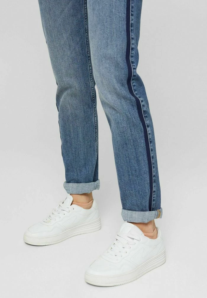 Esprit HR SLIM TAPE - Slim Fit Jeans - Blue Medium Washed - Image 4