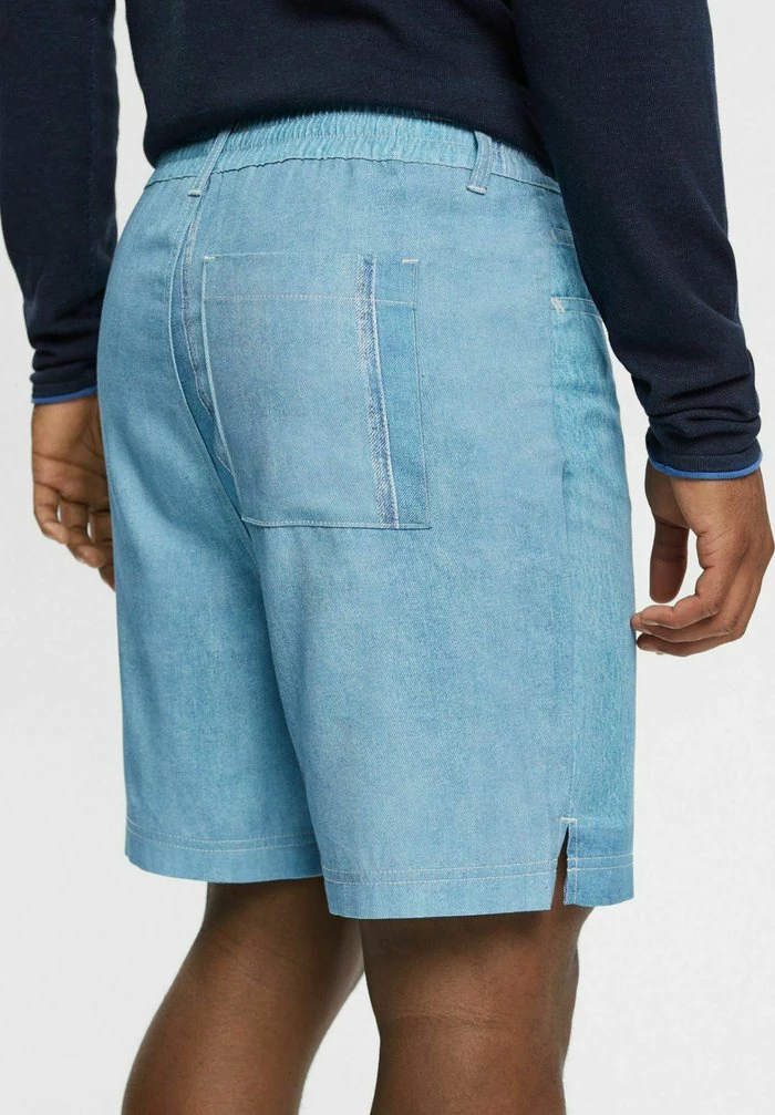 Esprit MIT ALLOVER PRINT - Denim Shorts - Blue Medium Wash - Image 4