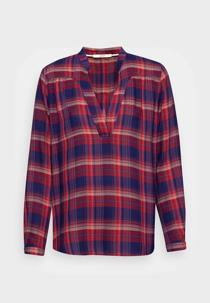 Esprit CHECK BLOUSE - Blouse - Navy - Image 5