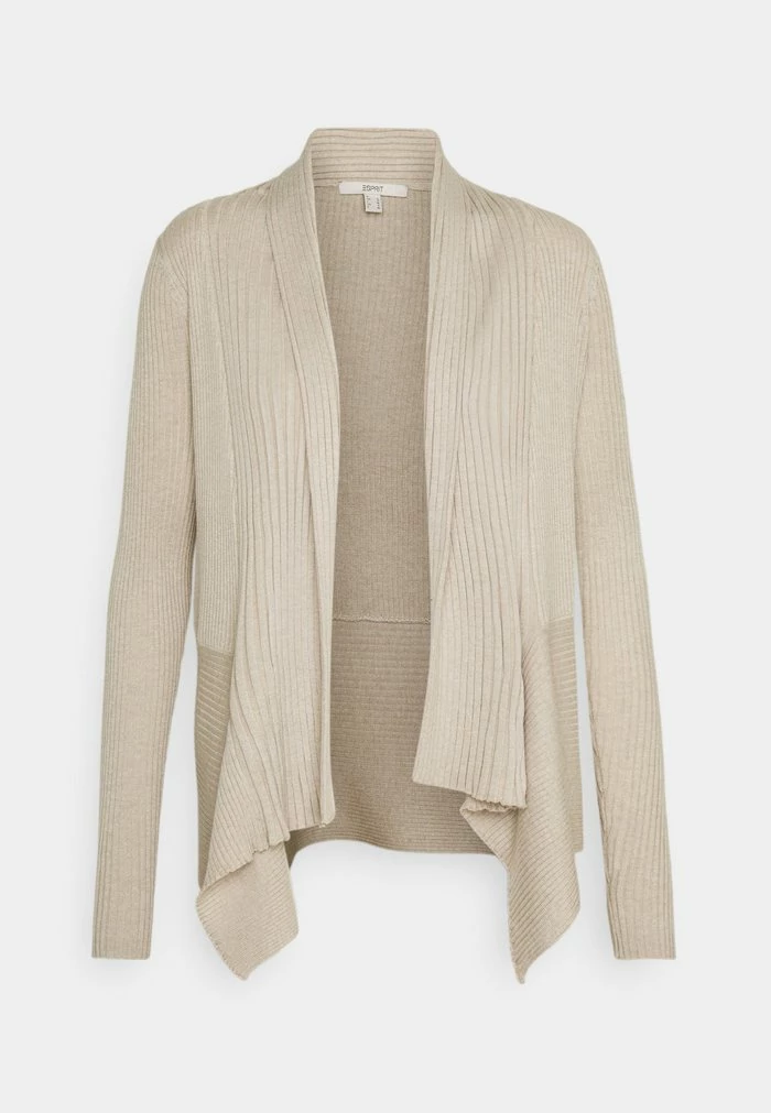 Esprit NOOS RIB CARDI - Cardigan - Sand