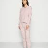 Esprit STRIPE LONG LEG LONG SLEEVE - Pyjamas - Old Pink