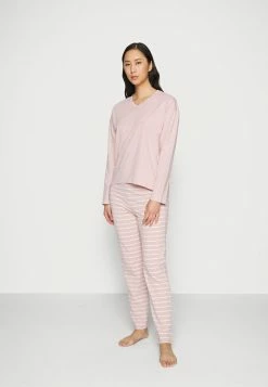Esprit STRIPE LONG LEG LONG SLEEVE - Pyjamas - Old Pink