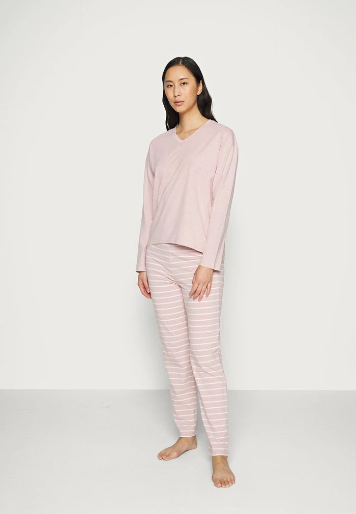 Esprit STRIPE LONG LEG LONG SLEEVE - Pyjamas - Old Pink