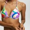 Esprit RECYCELT: BUNT GEMUSTERTES - Bikini Top - Violet