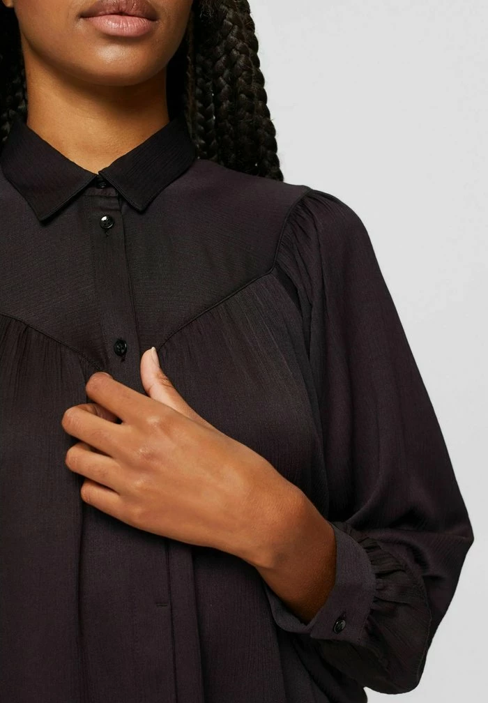 Esprit Button-down Blouse - Black - Image 4
