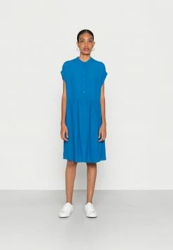 Esprit SLID DRESS - Shirt Dress - Blue