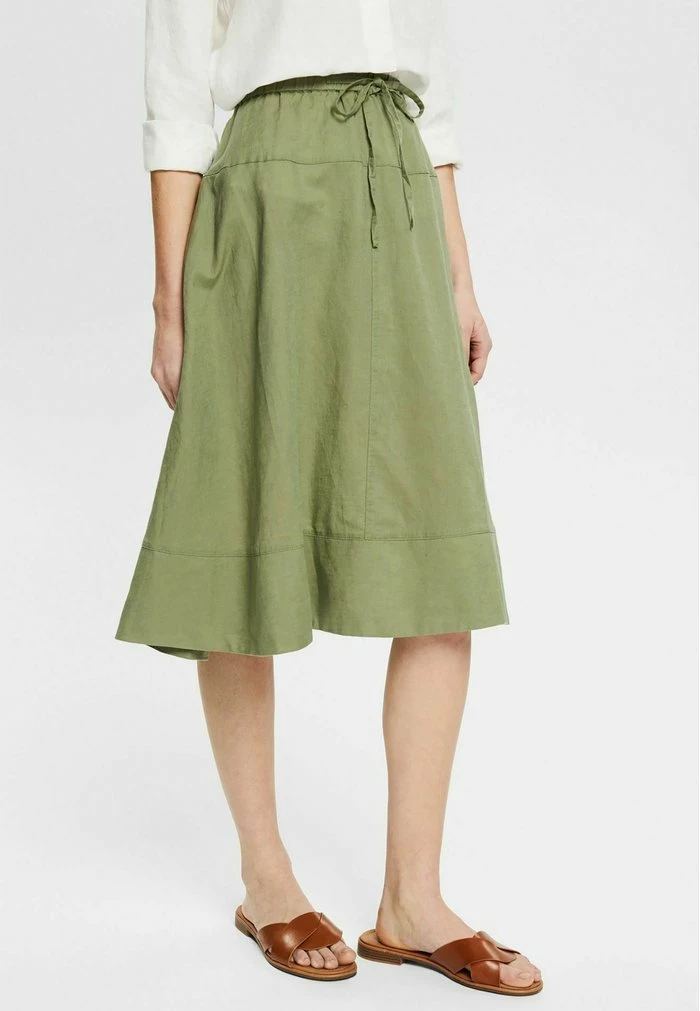 Esprit LI CO - A-line Skirt - Light Khaki