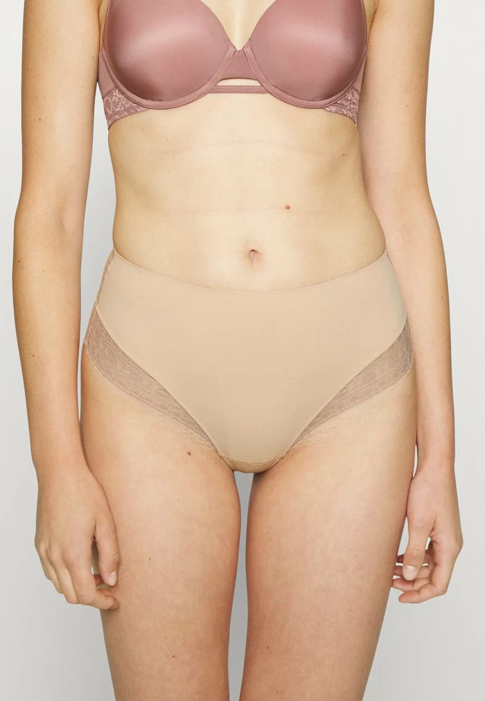 Esprit SOFT SHAPING PAR HIGH WAIST - Pants - Dusty Nude