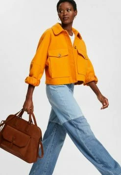 Esprit IN LEDER OPTIK - Tote Bag - Rust Brown