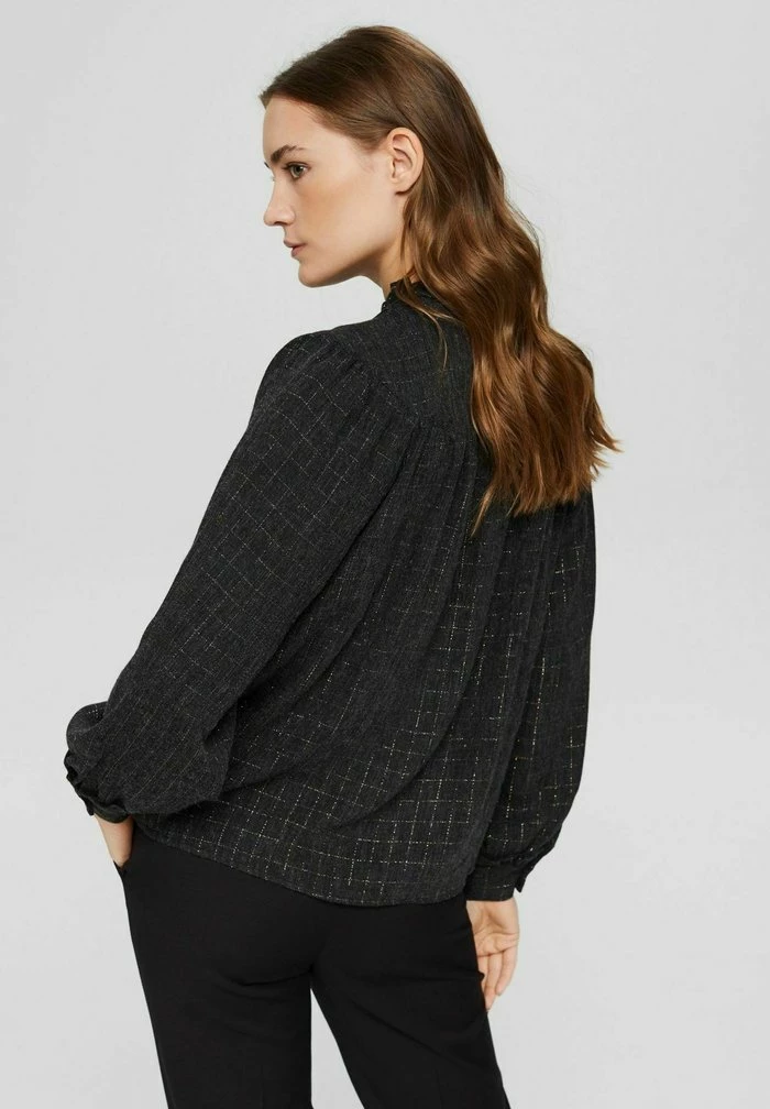 Esprit Button-down Blouse - Black - Image 3