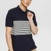 Esprit MIT STREIFENMUSTER - Polo Shirt - Navy