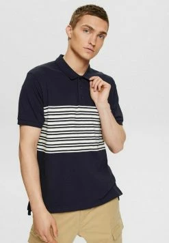 Esprit MIT STREIFENMUSTER - Polo Shirt - Navy