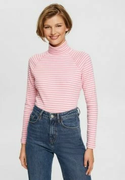 Esprit MIT ROLLKRAGEN - Long Sleeved Top - Pink