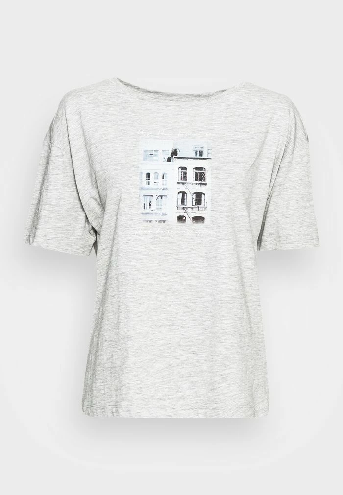 Esprit Print T-shirt - Light Grey - Image 4
