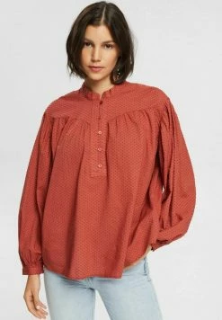 Esprit DOBBY BLOUSE - Blouse - Terracotta
