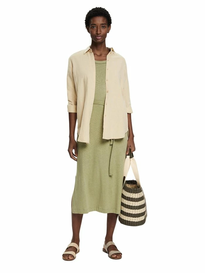 Esprit HENLEY DRESS - Jersey Dress - Light Khaki - Image 13