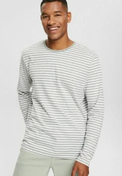 Esprit MIT STREIFENMUSTER - Long Sleeved Top - Medium Grey