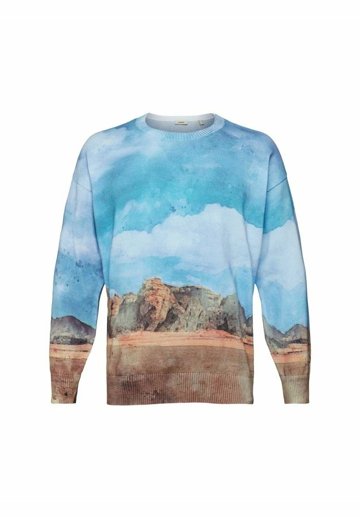 Esprit MIT DIGITALEM ALLOVER-LANDSCHAFTS PRINT - Jumper - Turquoise - Image 6