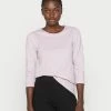 Esprit T LSLV SLUB SL - Long Sleeved Top - Lavender
