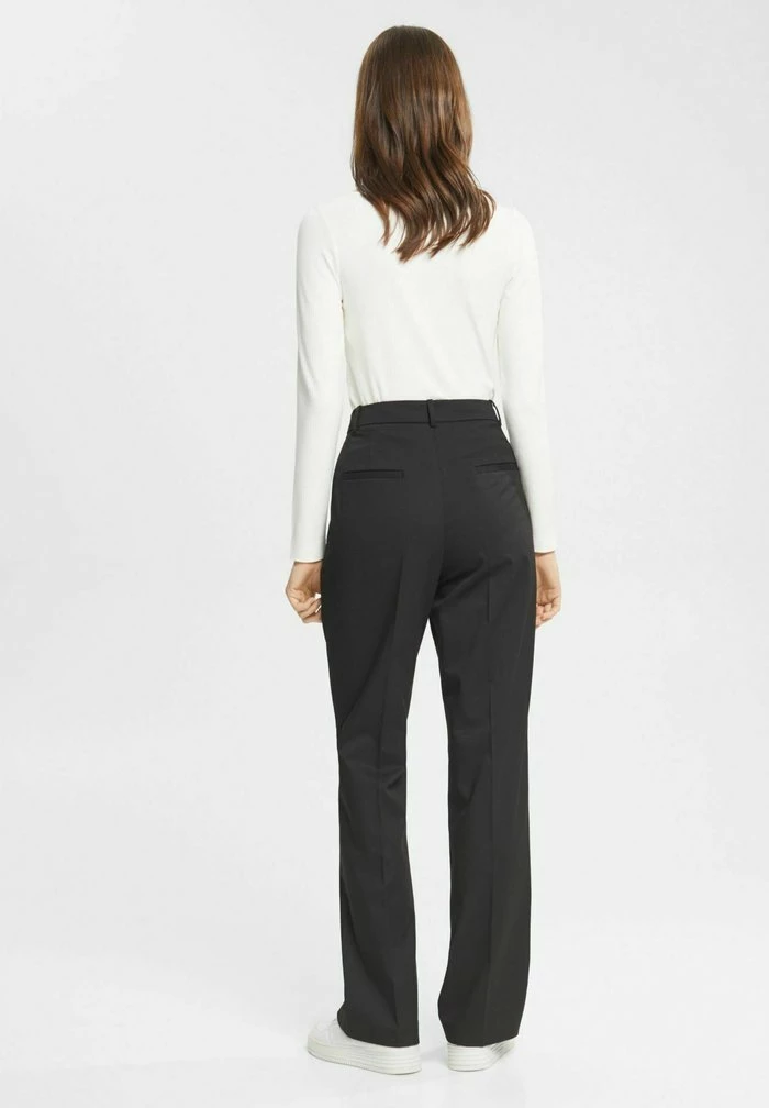 Esprit MIT WEITEM BEIN - Trousers - Black - Image 3