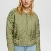 Esprit MIT DEKORATIVER STEPPUNG - Light Jacket - Light Khaki