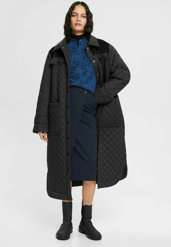 Esprit Button-down Blouse - Navy - Image 5