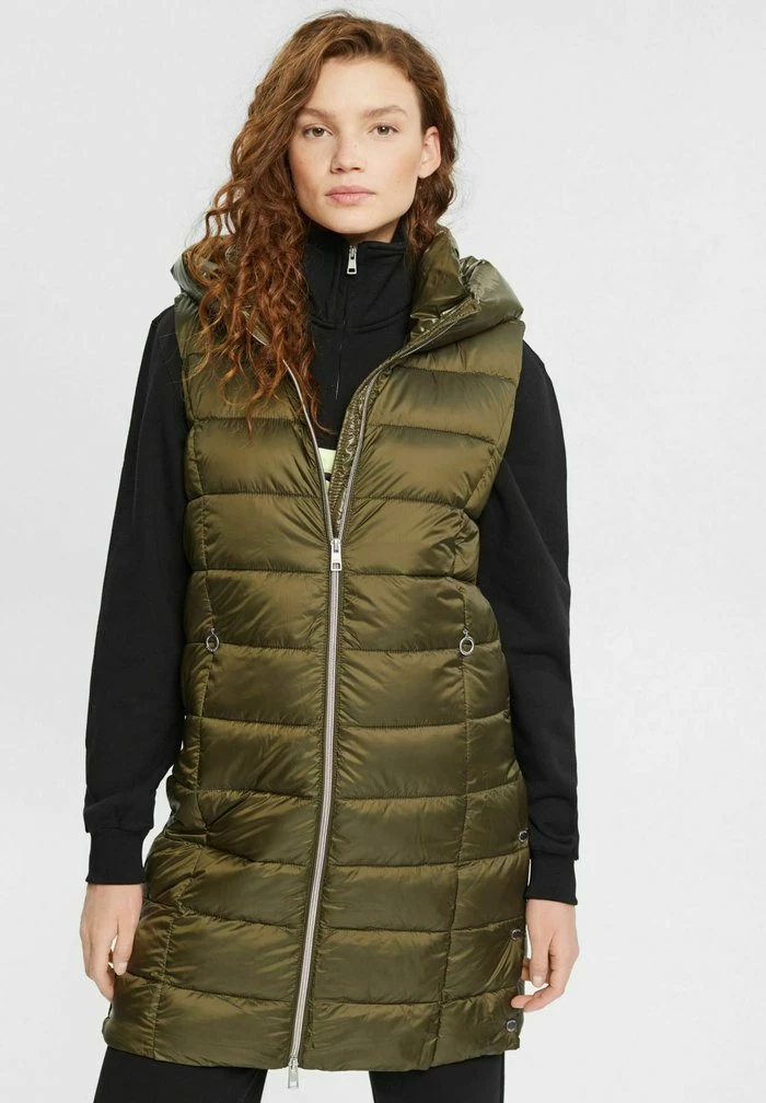 Esprit Waistcoat - Dark Khaki